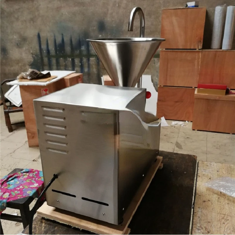 Best selling 304 stainless steel electric automatic peanut butter paste making machine colloid mill almonds grinder machine