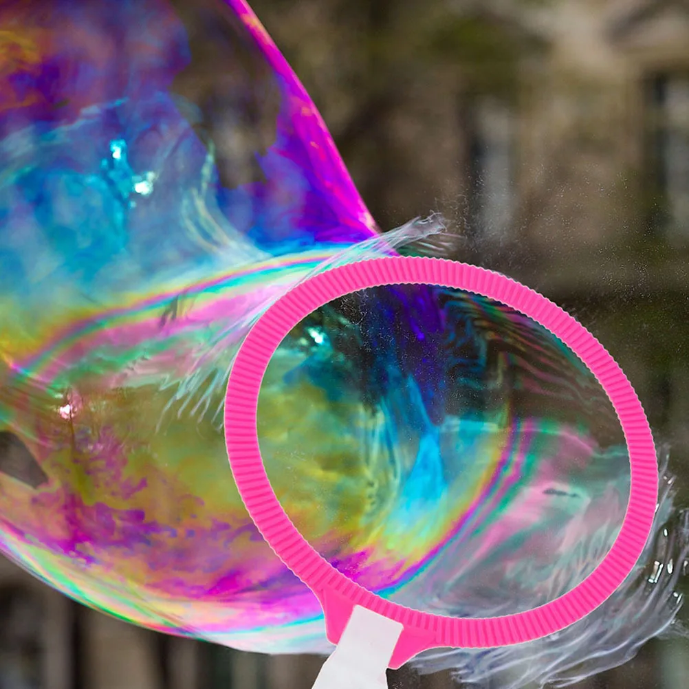 4Pcs Colorful Bubble Wands Set Assorted Color Outdoor Party Favors Durable Safe Fun Kids Gifts Bubble Wand Set