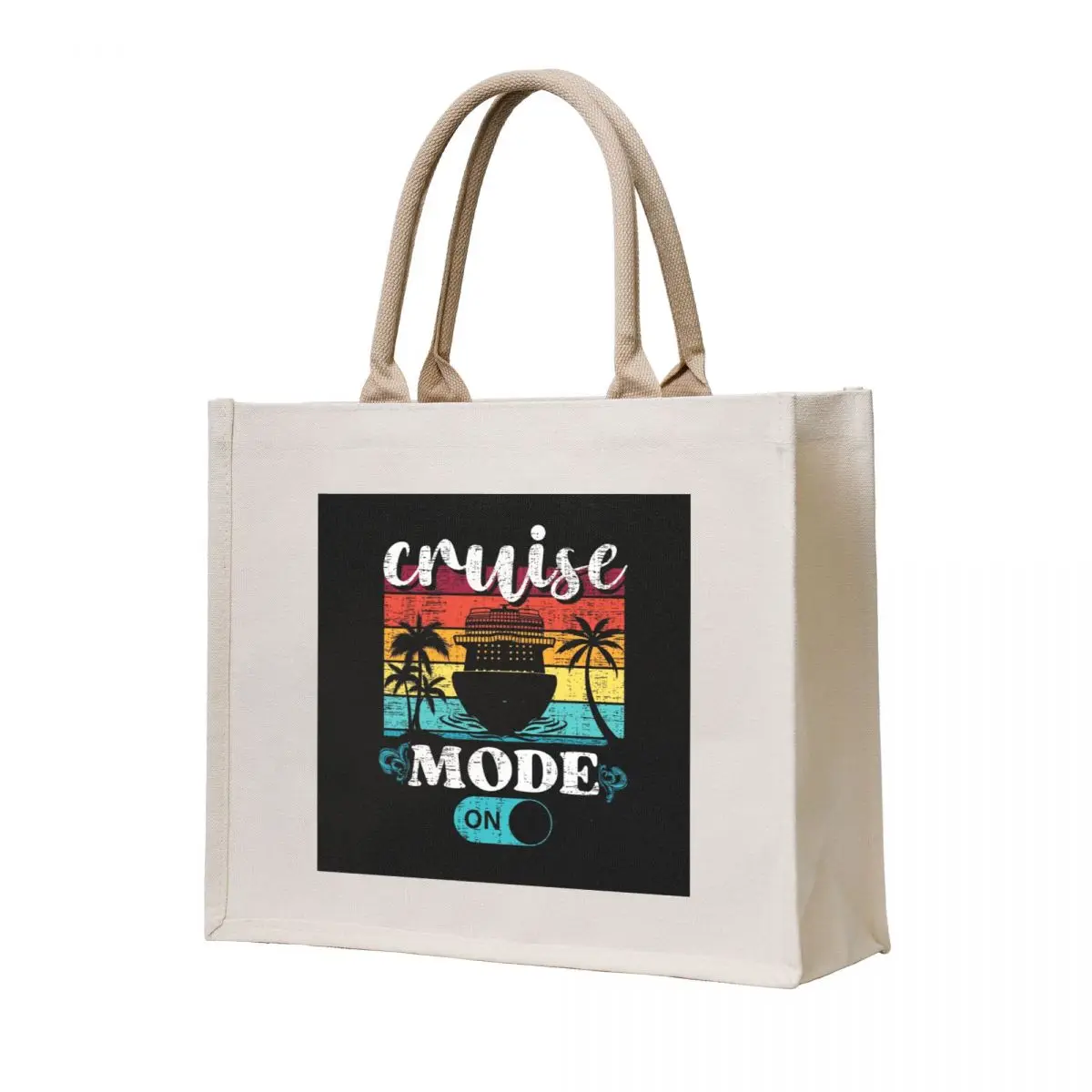 

Cruise Mode On Cute Vacation Summer Cruise Getaway Tote Bag Cloth bag Handbags eco bag folding