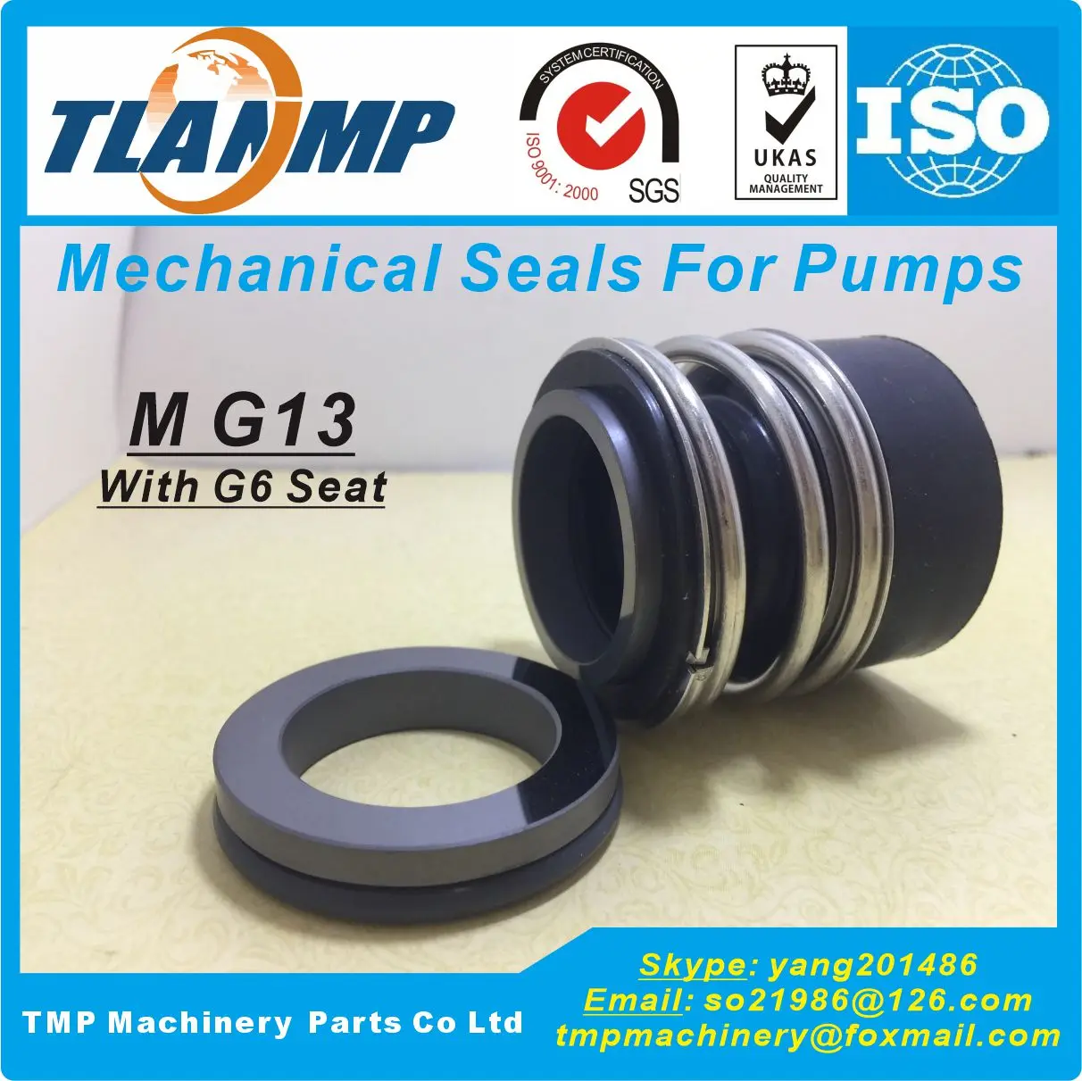 Mg13/38-z, MG13-38/G6 Tlanmp Mechanische Afdichtingen Met G6 Seat Voor Glf Tp 300 Serie Pompen (Materiaal: Bqqv Baqv Bqqe Baqe)