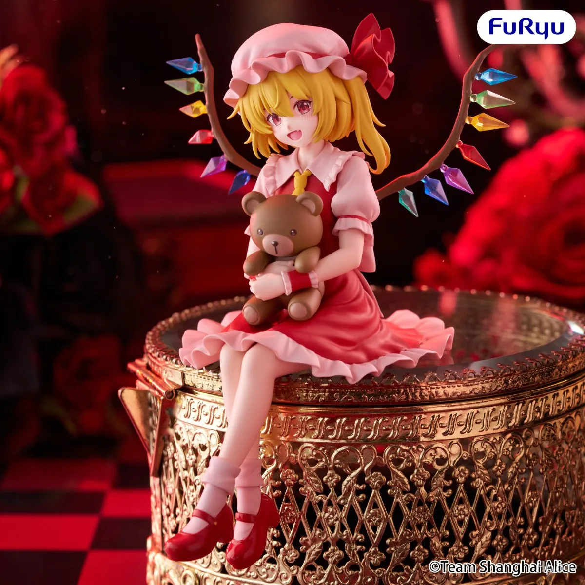 100% origineel FuRyu Noodle Stopper Touhou Project Flandre Scarlet, niet-schaalmodel, beschilderd animefiguur, verzamelobject.