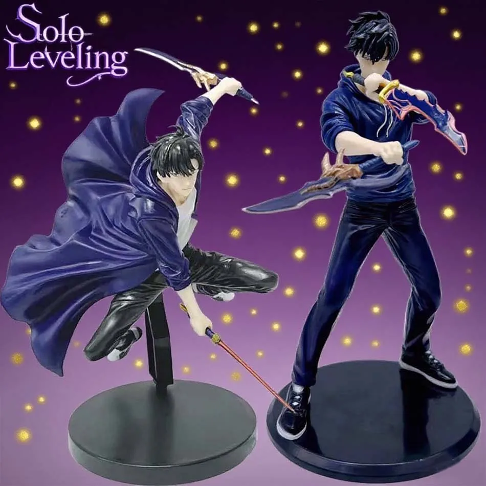 Solo Leveling In Stock Shadow King Figure Sung Jinwoo Cheng Xiaoyu Handheld Model Desktop Ornament Anime Collection Model Gift