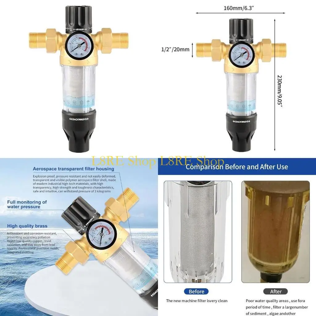 

L8RE Water Filter 40 МИКРНАЯ МОЛЬНОСТЬЮ ОБЪЕДИНЕННАЯ ПРЕДУПРЕЖДЕНИЯ