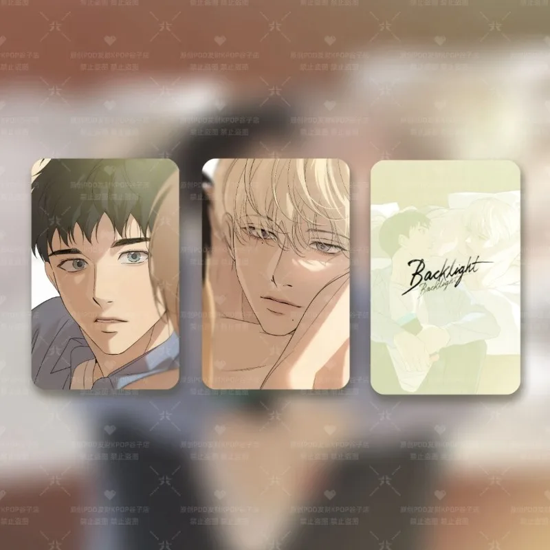 

Backlight Anime Small Cars 3inch Baek Yeongwoon Bl Photo Cards Seo Hae-yool Stationery Photomasks Kids Friends Gift for Fans Diy