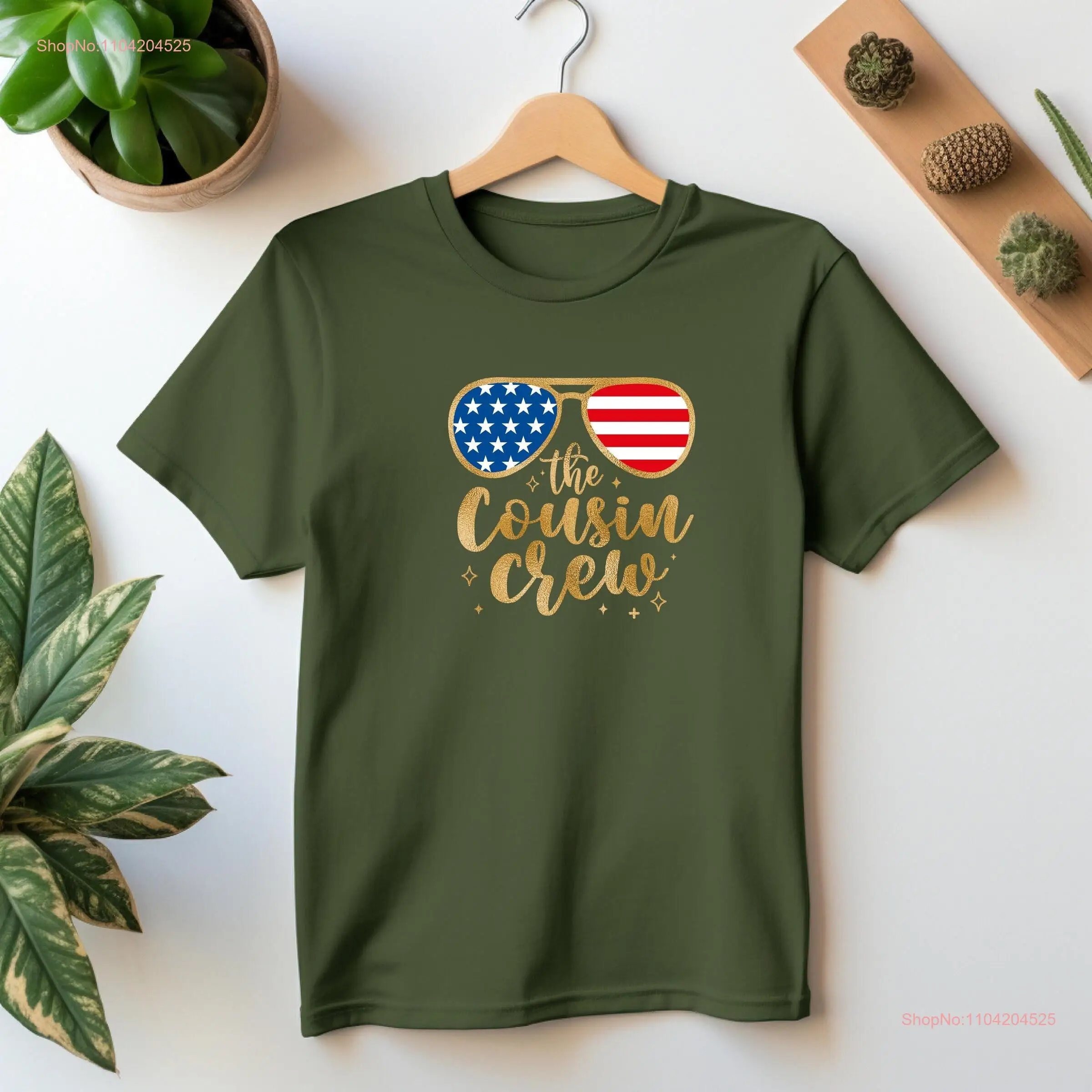 Cousin Crew T Shirt Gold Silver Black White Color America for Birthday Women Girls Him long or short sleeves