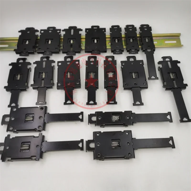 

35mm Rail Mounting Switch Power Supply Fixed Bracket Solid-state Relay Heat Dissipation Base DIN Iron Nickel Plated Buckle