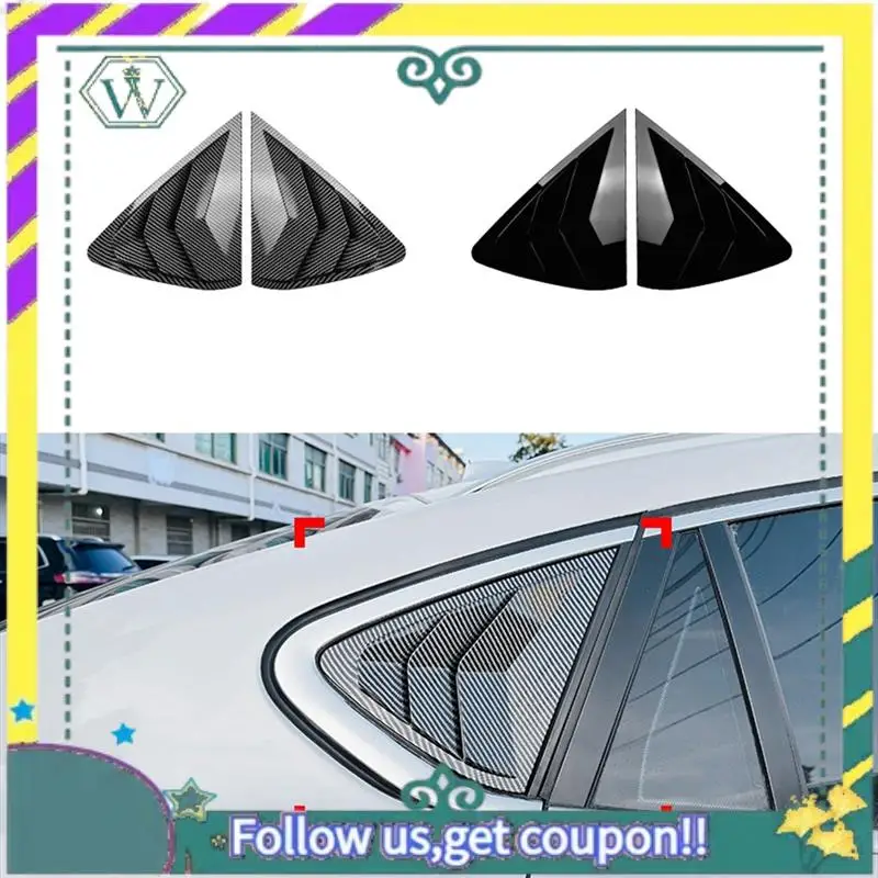 

Upgraded Car Rear Window Shutter Cover Trim Window Louver Side Vent Trim For BMW X6 F16 2015-2019