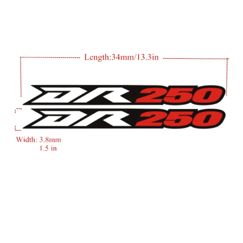 Swing Arm Chain Drive Shaft box Reflection Stickers Decorate For Suzuki DR250 DR250SE DR250SL DR250SM DR 250 250SE 250SL 250SM