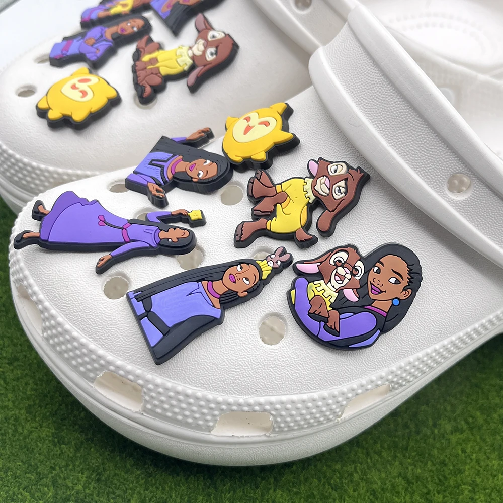 14/50 Stuks Hot Speelgoed Cartoon Wens Ster Schoen Charmes Diy Schoenen Decoraties Accessoires Klomp Sandaal Gesp Kids Party geschenken