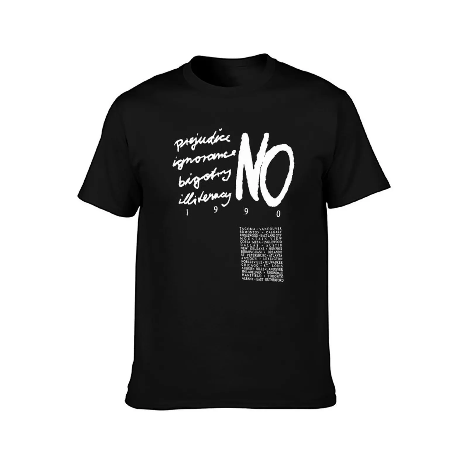 1990 RARE Janet Jackson - Double Sided Rhythm Nation World Tour 1990 - No Prejudice Ignorance Vintage Concert T-Shirt