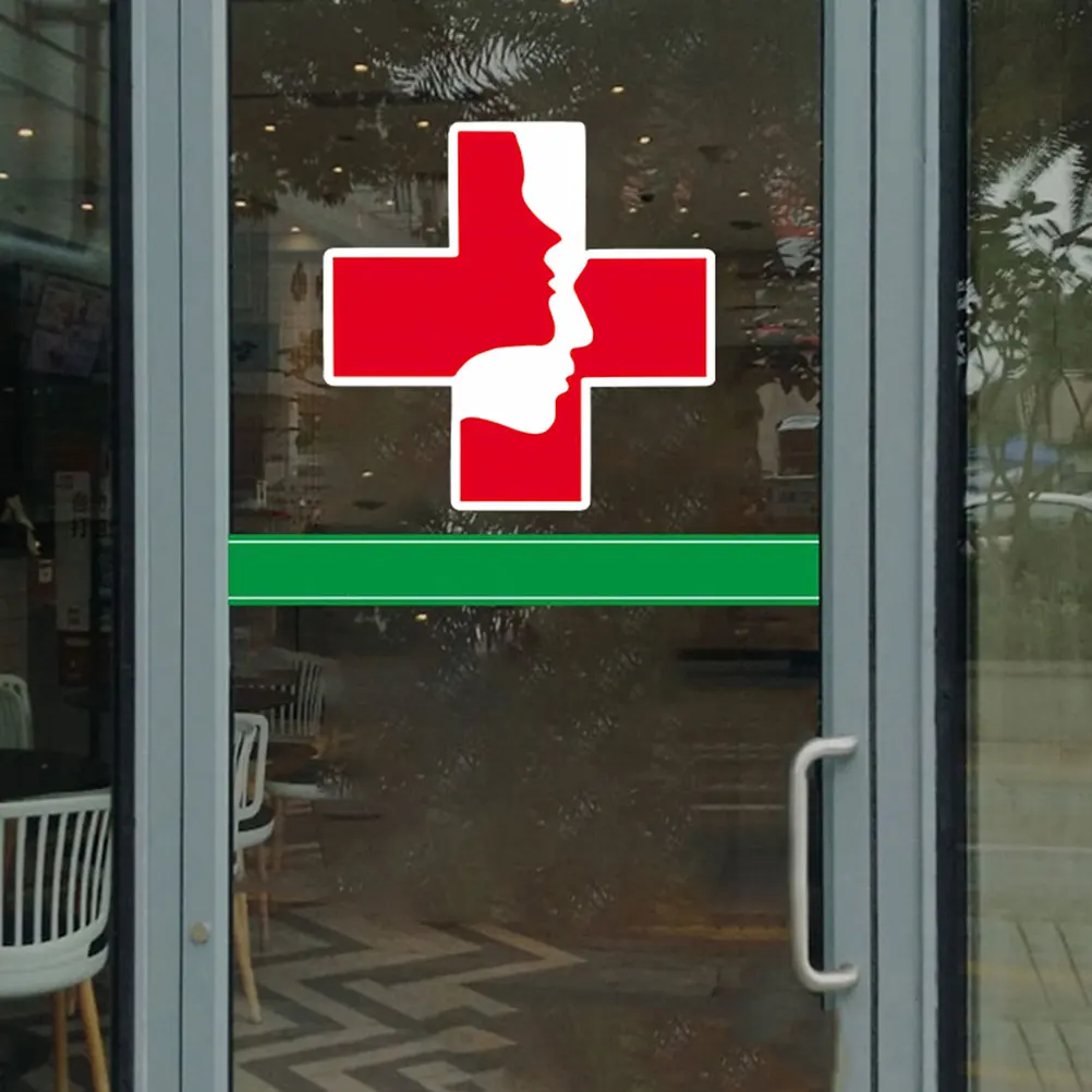 

First Aid Sticker PVC Quality Material Self Adhesive Emergency Sign Decal Hospital Ambulance Safety Label First Aid Sticker