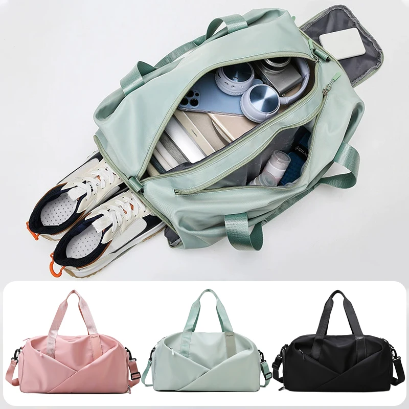 

Sports Gym Bag Travel Dry Wet Handbags Large Capacity Swimming Tote Shoulder Weekend Fitness Duffle Yoga Shoes Bags