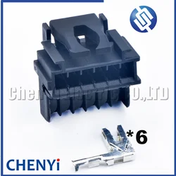 6 Pin Auto connector socket rear lamp 7701477989 7703297051 For Renault Clio II rear light wiring loom repair plug 1998 to 2000