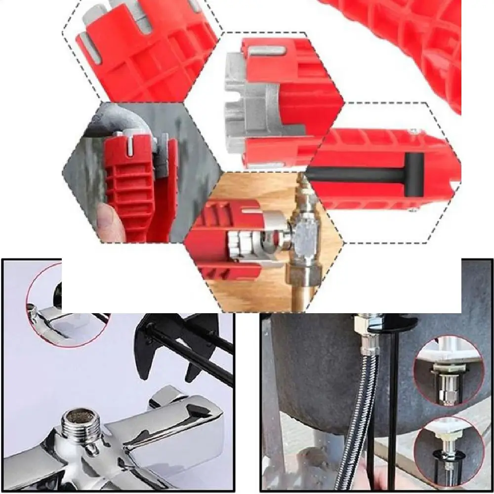 

Multi-Functional Sanitary Wrench Pelvic Floor Leading Sleeve Disassembly Faucet Pipe Sink Sanitary Only Installation Tool