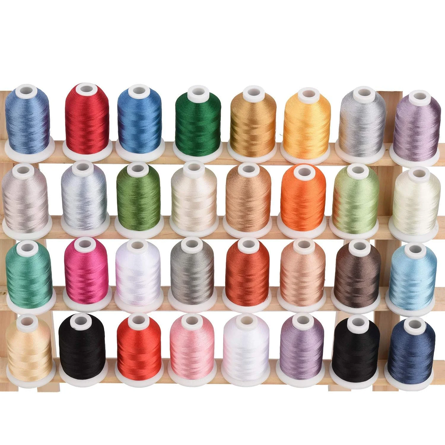 Simthread 32 ماديرا لون ماكينة تطريز بوليستر طقم خيط 500 متر (550 سنة) مماثلة لون ماديرا روبنسون أنتون