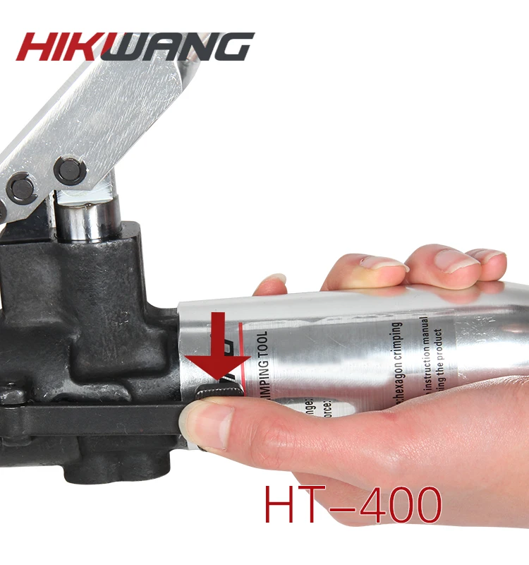 أداة العقص الهيدروليكية 120KN HT-400 مع قوالب 16-400 مم 2 تدعم عروات كابل محطات من النوع H ونوع C