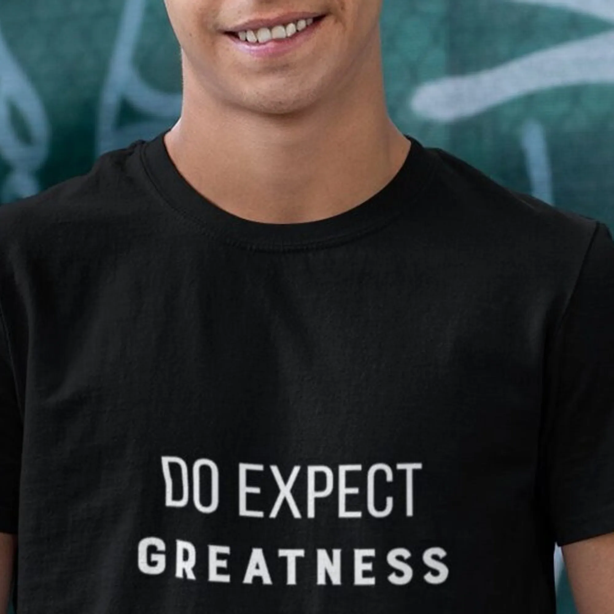 Do Expect Greatness T Shirt Expecting Parents Gift Dad Motivational Slogan Unisex