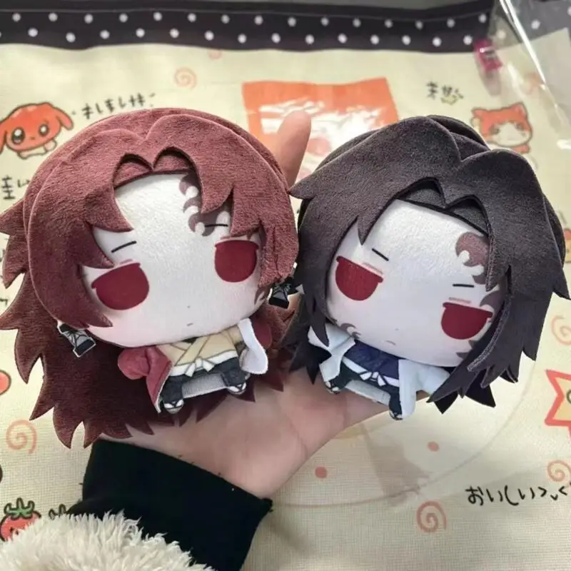 Japanese Anime Demon Slayer Cartoon Version Short Legs Pocket Plush Doll Transparent Backpack Decoration Friend's Holidays Gifts