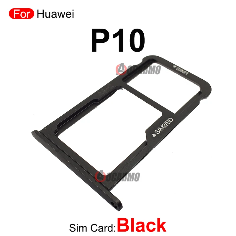 For Huawei P10 Lite P10Lite SIM Card Tray Slot Holder Replacement Parts Blue Pink Green Black