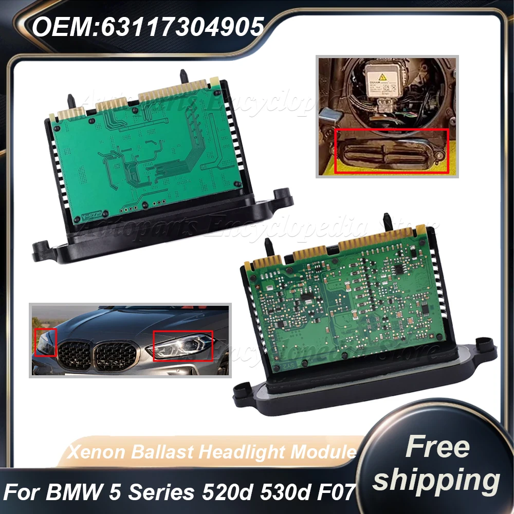 

7316217 New TMS Xenon Ballast Headlight Module 63117316217 7316208 For BMW 5 Series 520d 530d F07 F07N GT F10 F11 63117304905