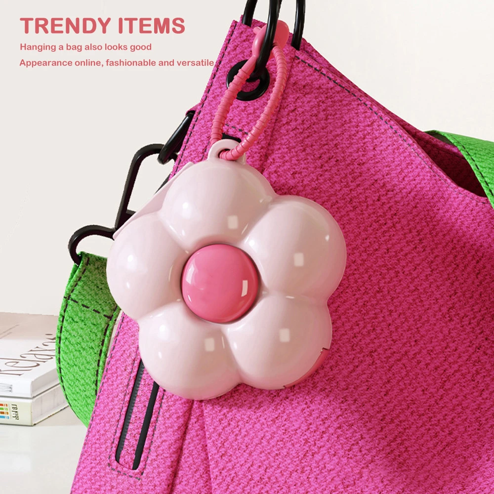 Cute Flowers Storage Box Pendant Dopamine with Dividers Organizer Box Portable Waterproof Medicine Box Travel