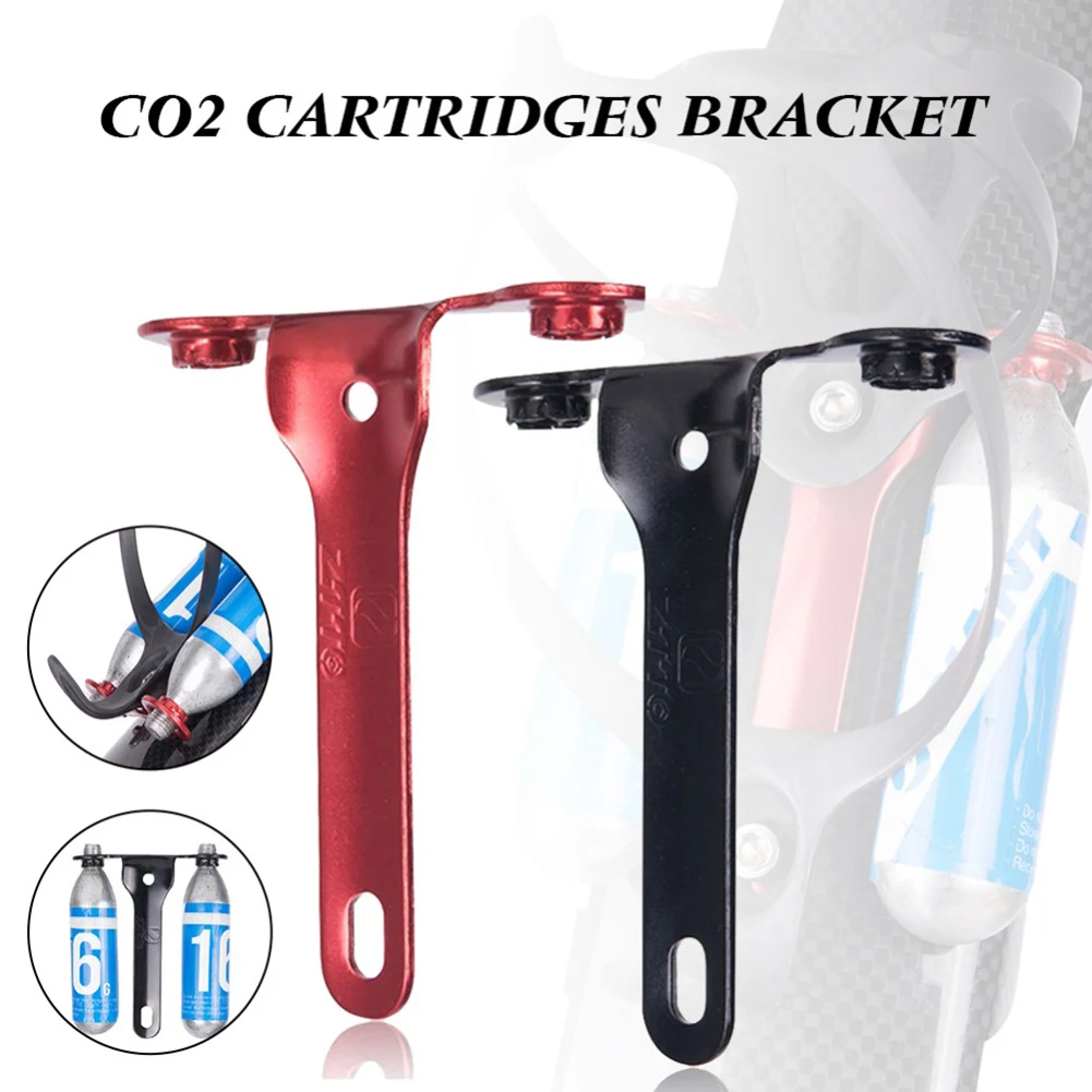 Bicycle Cage Holder CO2 Gas Cylinder Pump Gas Nozzle Bracket For MTB Road Bike Water Bottle Cage Rack Cycling Accessories