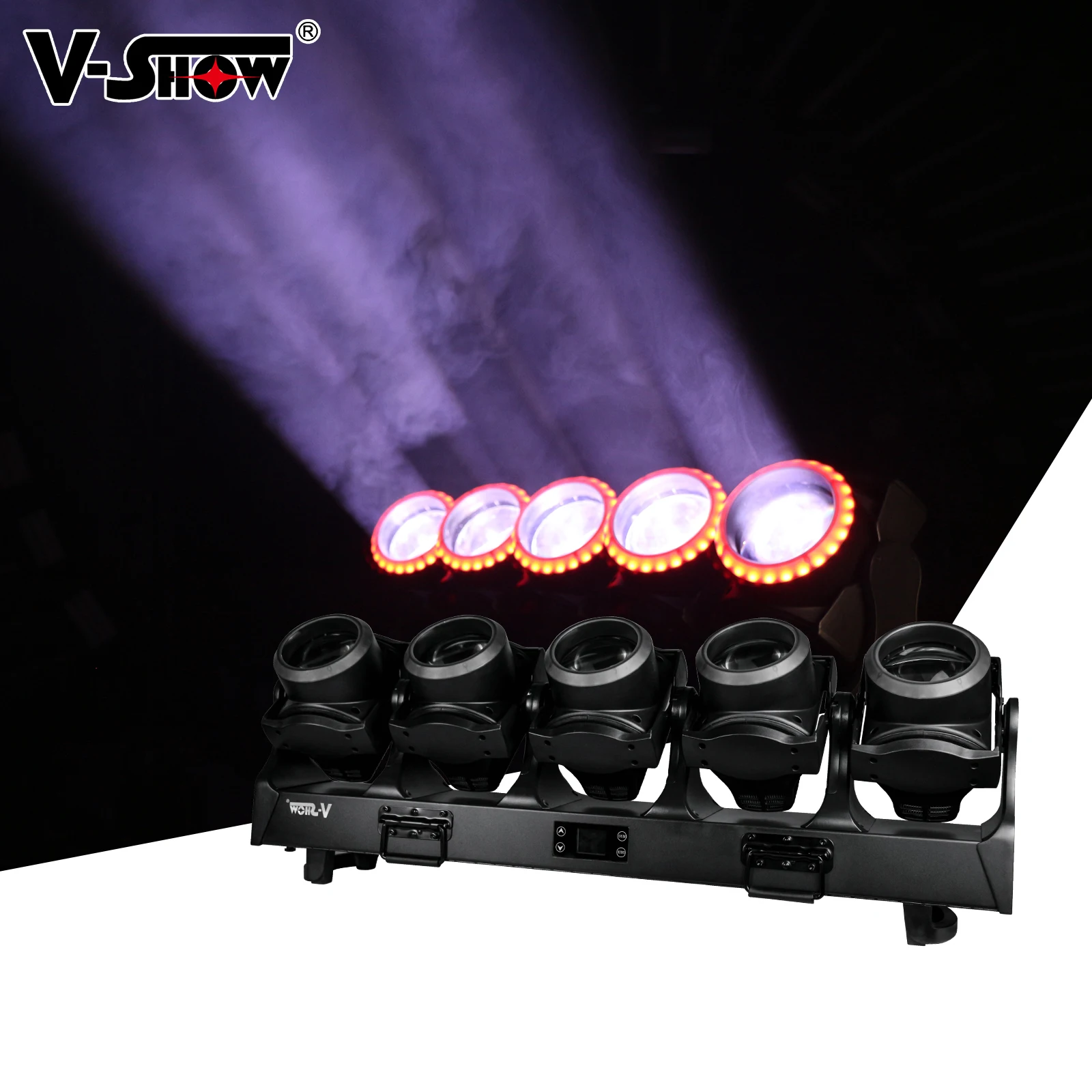 TORNADO 5pcs 120w Moving Lights RGBW 4in1 Beam Wash Strobe Rotating Effect Lighting 5*120w Zoom  For stage