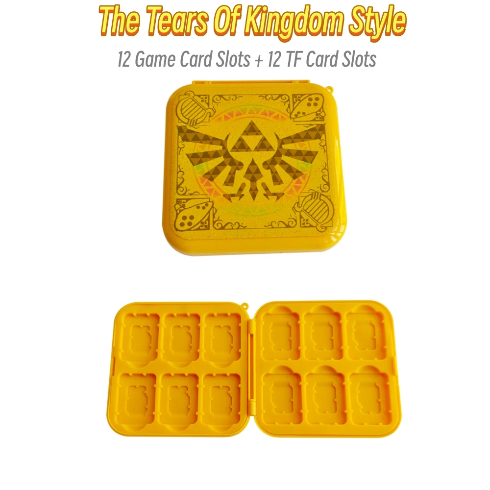 El más nuevo paquete de fundas para tarjetas de juego NS Switch, caja de almacenamiento de cartuchos de juego con 12 ranuras para tarjetas para Switch Lite, accesorios OLED protectores