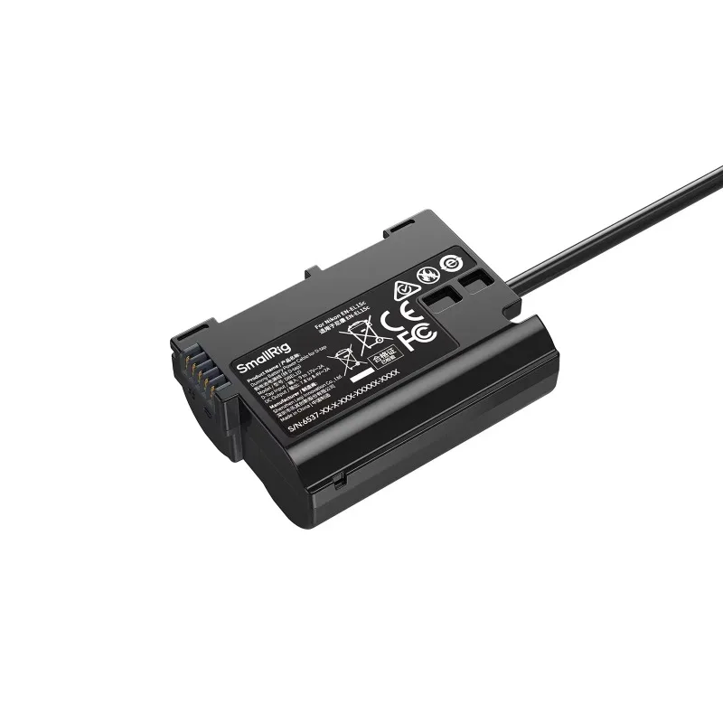 SmallRig Dummy Battery Power Cable for D-tap for Nikon EN-EL15c / for Sony NP-FW50 Continuous Power Shoot Smart Display Screen