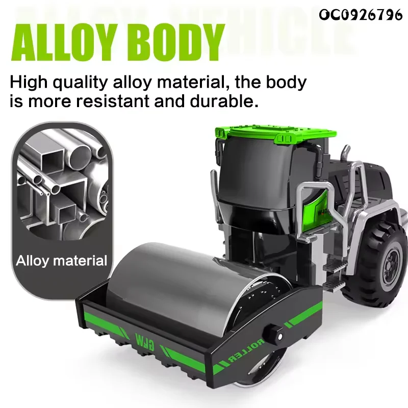 Alloy Engineering Diecast Truck Toy Car Construction Model Vehicle Loader Tractor Crane Excavator Toys for Boys Gift Collection