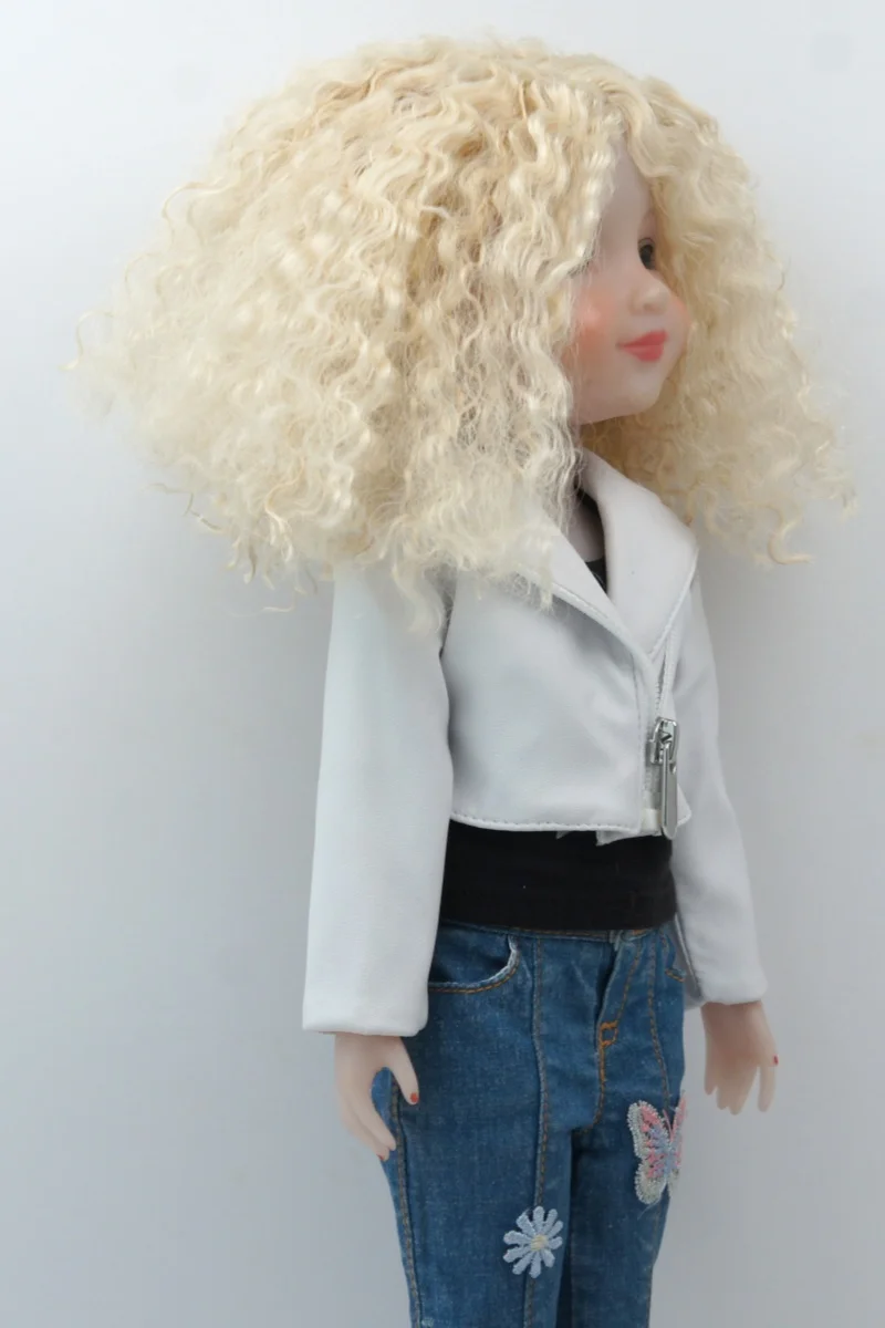 1/6 1/4 1/3 Newly Short Fashion BJD Synthetic Mohair Doll Wig Size 6-7inch 7-8 inch 8-9inch 9-10inch Long Wigs Curly Soft Hair