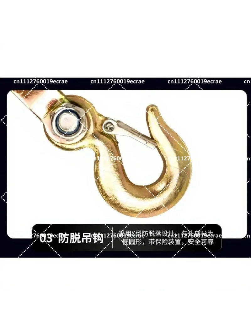 Double Hook Wire Rope Tightener Clamp, Multifunctional Cable Tensioner for Loading and Securing