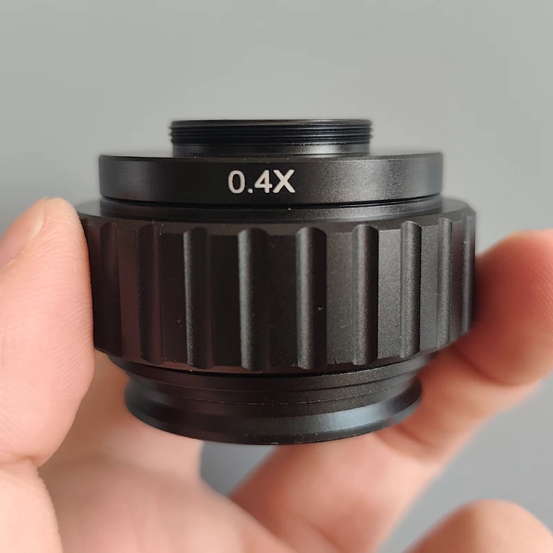 CTV 0,3X 0,35X 0,4X 0,5X 1X Adapter obiektywu z mocowaniem C do mikroskopu stereoskopowego Trinocular Simul Focal 38MM Interfejs Microscopio Camera — zdjęcie 6