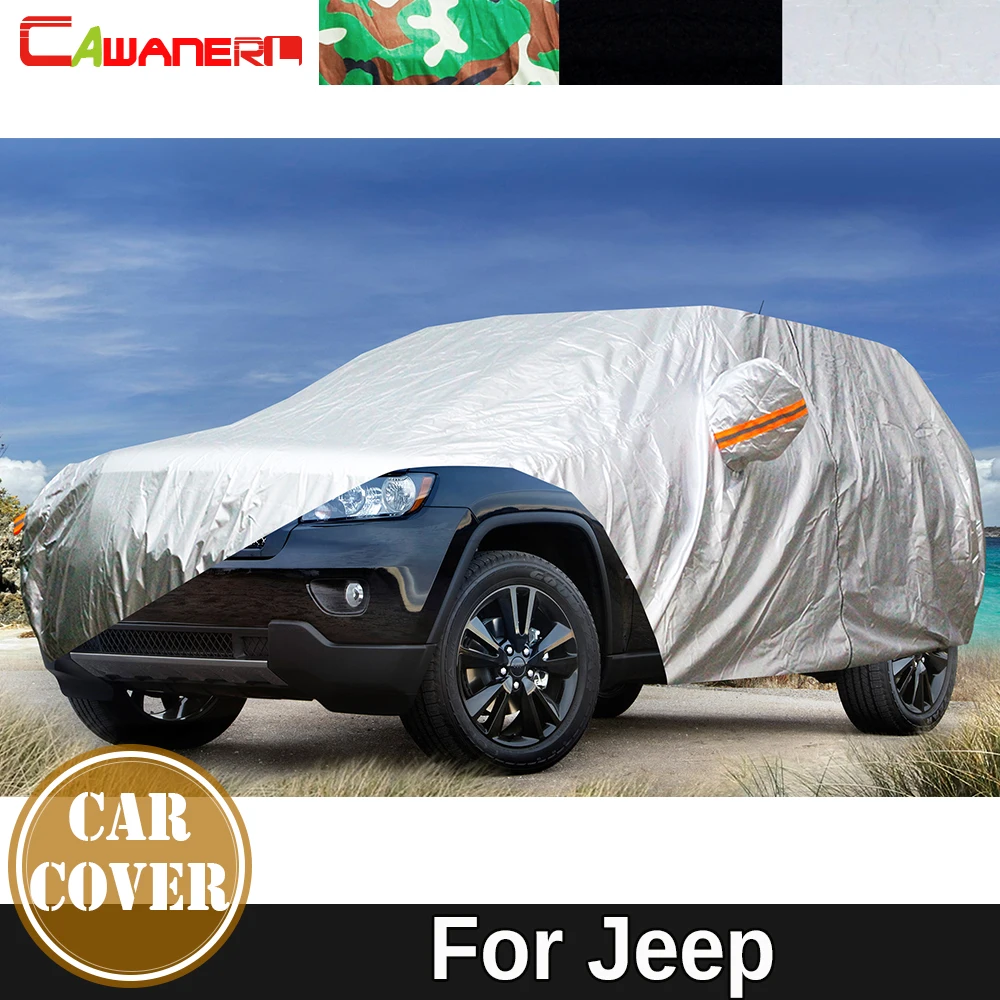 Car Cover Waterproof Sun Anti-UV Rain Snow Wind Protection Cover Dustproof For Jeep Grand Cherokee Avenger Compass Commander