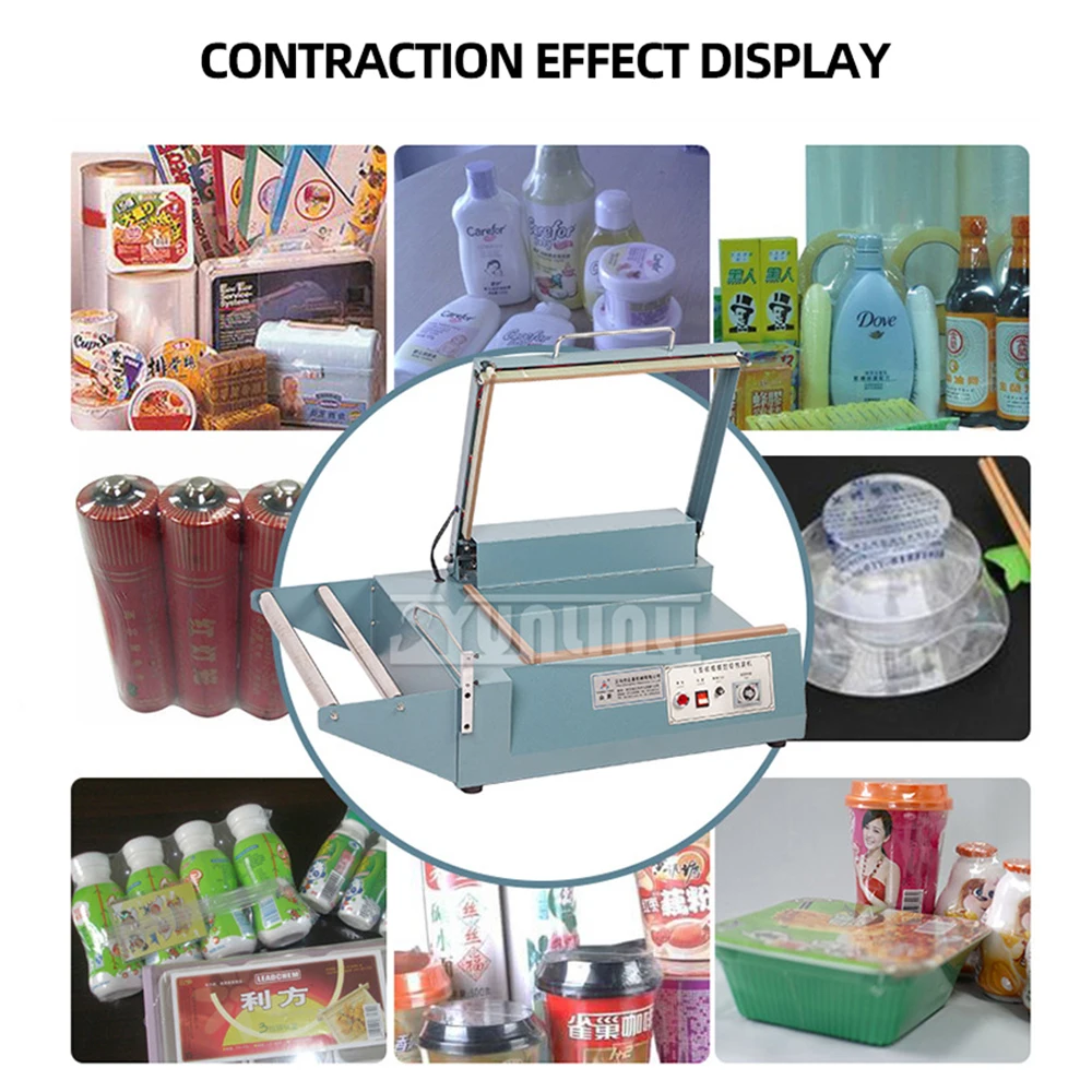 

L type Manual Heat Shrink Film Sealing Machine Plastic Film POF Film Sealing And Cutting Machine Heat Shrink Sealer 220V 800W