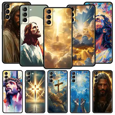 Faith Christian Religious Jesus Phone Case For Samsung Galaxy S24 S23 S22 S20 Ultra S21 FE 5G S10 S9 Plus S10E S8 Cover