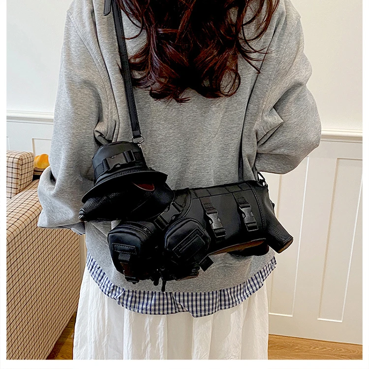 2026 Novelty 3D Dachshund Shaped Bag for Women with Mini Hat Buckle Design Cartoon Crossbody Streetwear Fashion Shoulder Purse