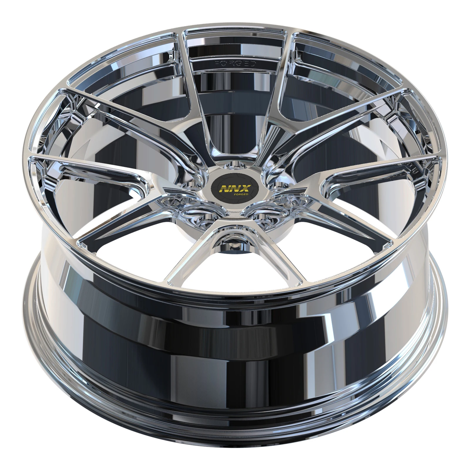 19-22 Inch 7J-12J Black Machine Face Forged Wheels Blue Inner Line 4x100 8x100 8x114.3W205,W213,W166,X156,W257