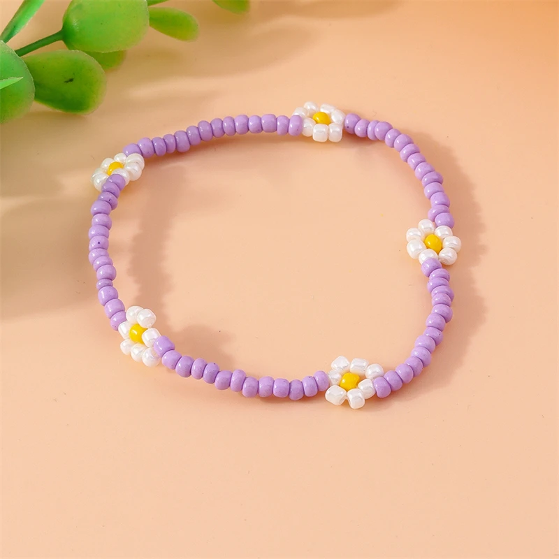 Böhmisches handgefertigtes Armband mit bunten Perlen für Damen, süßes Blumen-Perlenarmband, Party-Schmuck, Geschenke für Mädchen – Detail 8