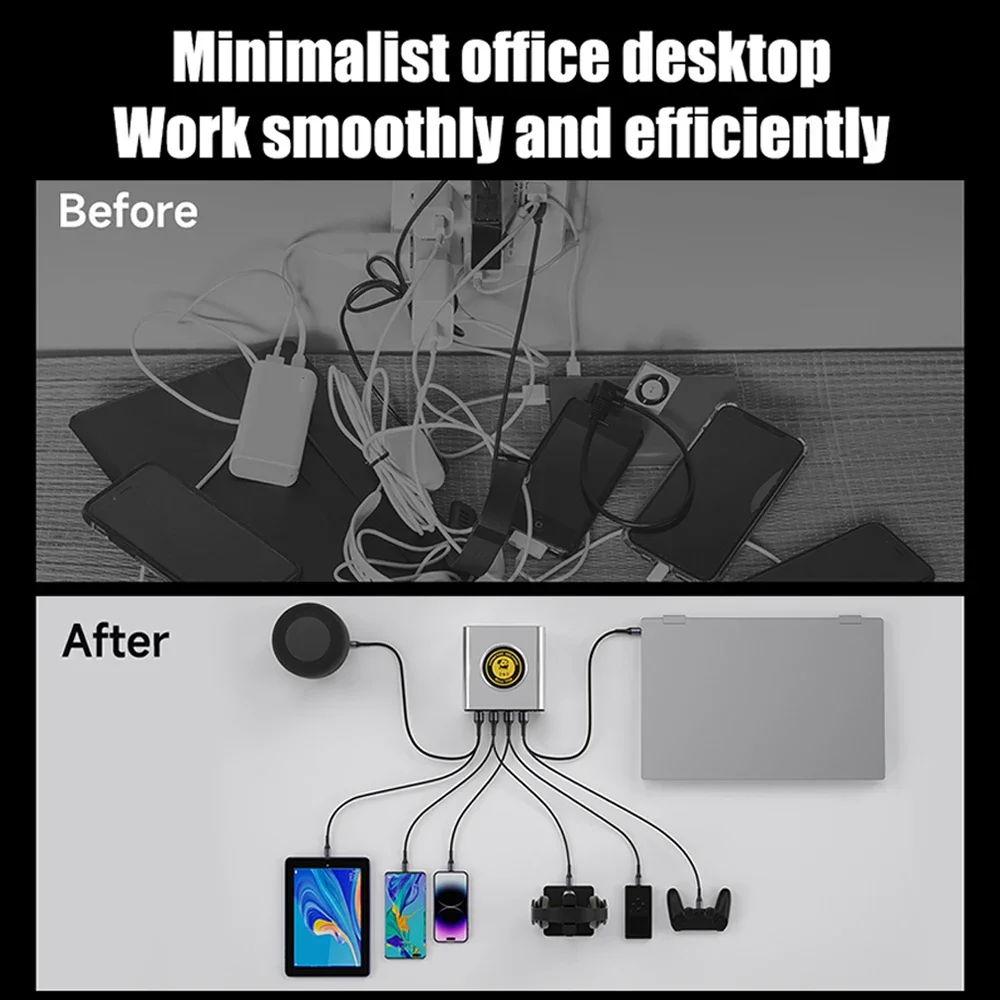 MECHANIC G-POWER 160W 8-port GaN Fast Charger PD QC 4C4A for IPhone Android Electronic Equipment Repair Fast Charging Tool