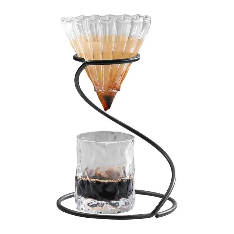 Pour Over Coffee Rack Coffee Pour Over Stand Coffee Filter Cup Holder Dripping Water Coffee Brewer Holder Coffee Maker Drip