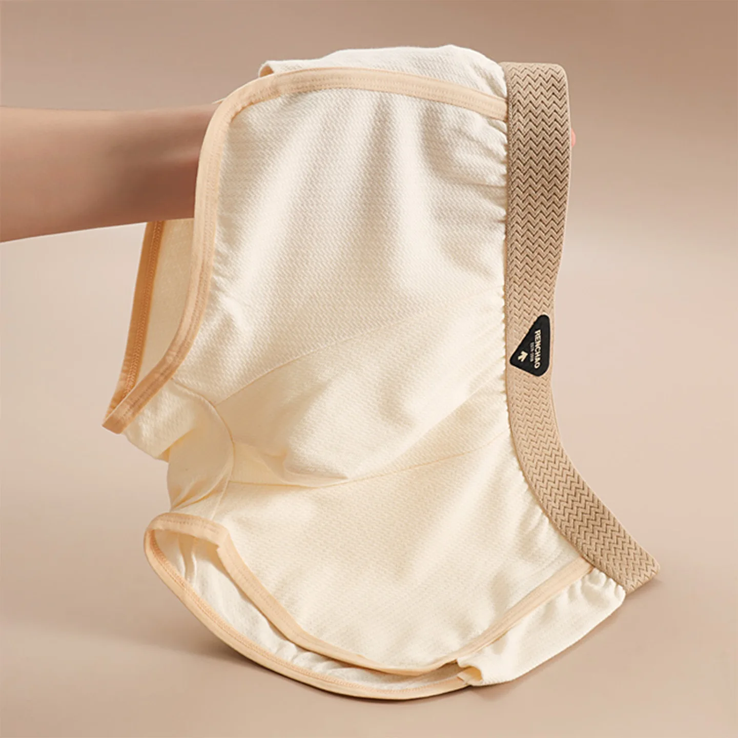 

Mens Boxy Underwear Ribbed Cotton Breathable Comfortable Sweat Absorption Sports Trunk Male Low-rise U Convex Pouch Boxer Shorts