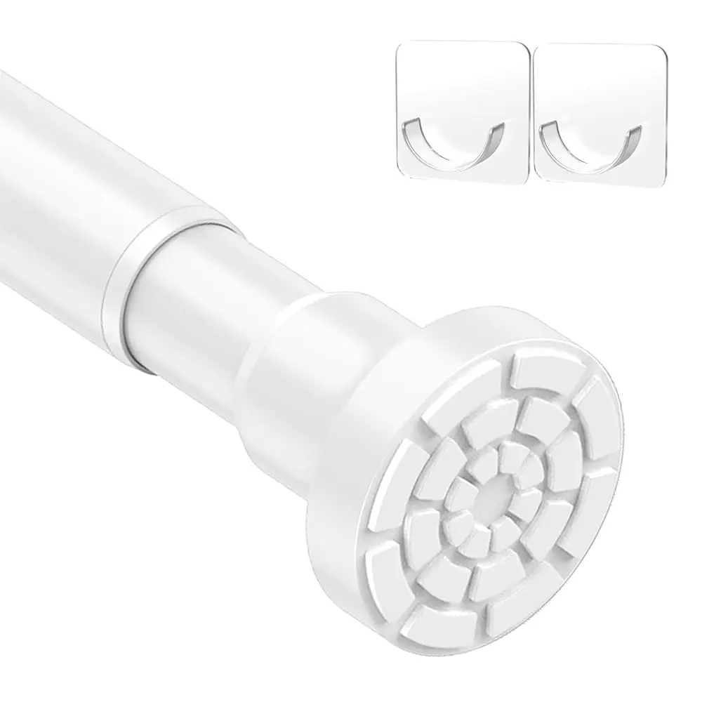 

Shower Ain Rod No Drilling 28 To 54 H Adjustable White Ain Rod, Never Rust Heavy Duty Extension Spring Tension Rod, Shower Rod