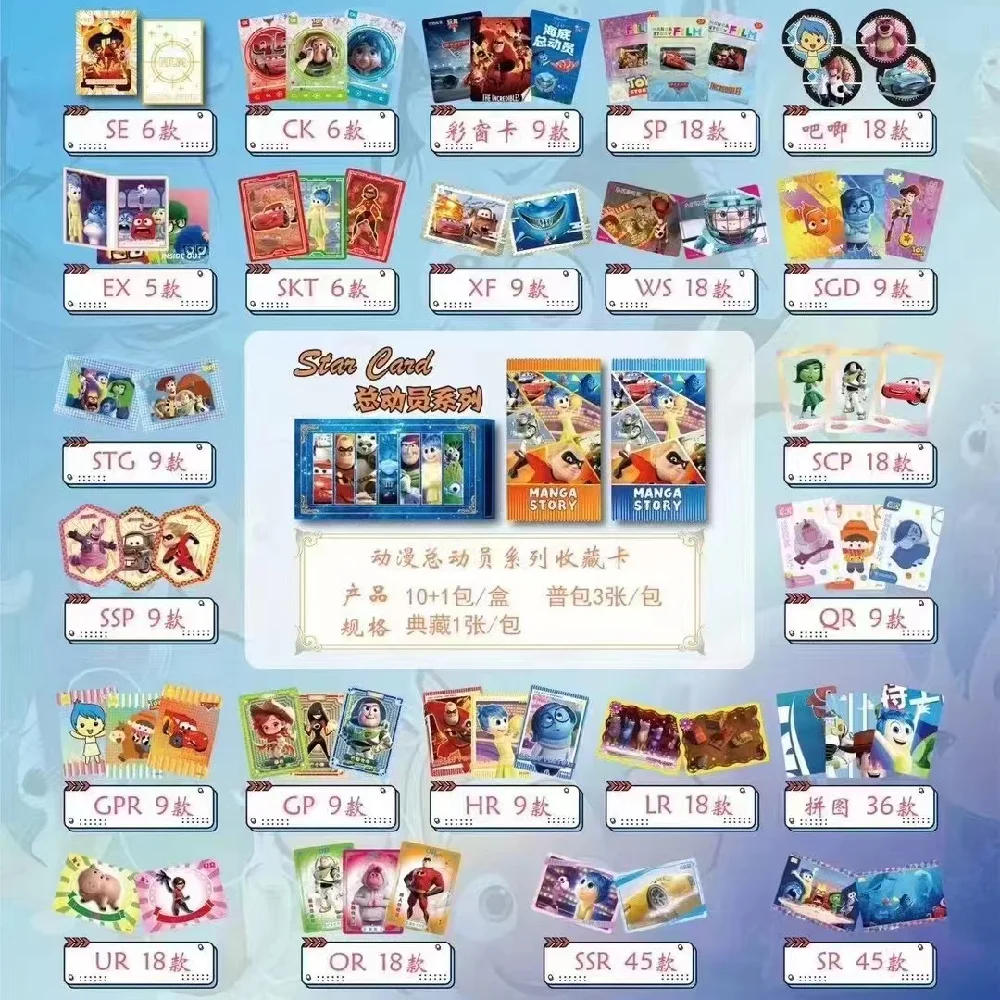 New Toy Story Cards Games With Postcards Message Gift For Fan Game Collection Toy