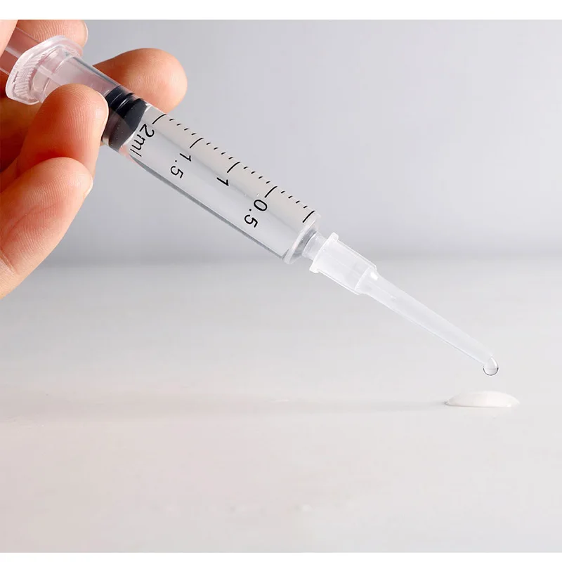 10/20/30/50ml 2ml Transparent Graduated Syringe Dispenser Plastic Needle Travel Portable Perfume Bottle Dispensing Tool