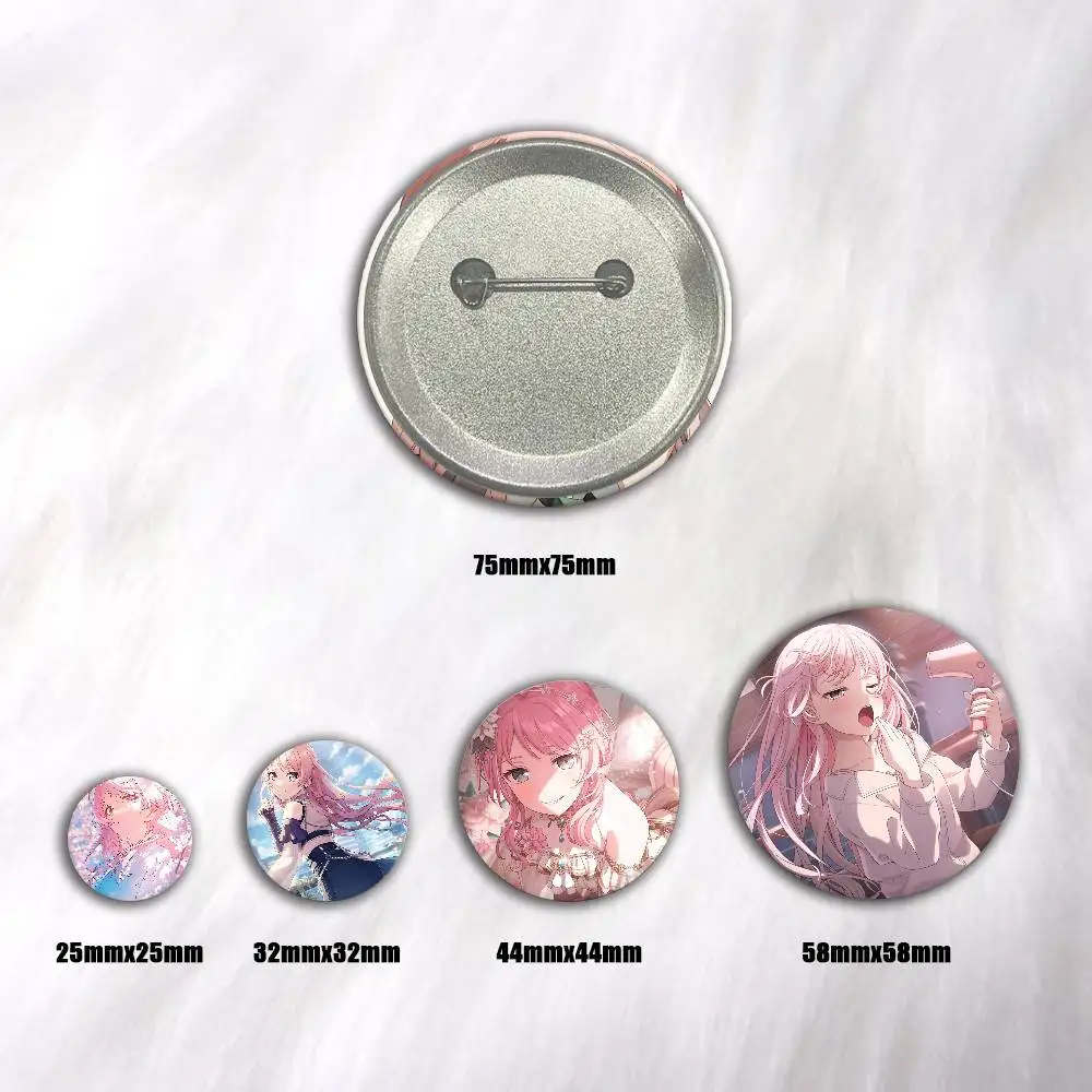 Anime Girl B-BanG Dream Anon Chihaya Manga Badge Tinplate DIY Backpack Clothing Accessories Jewelry Pins