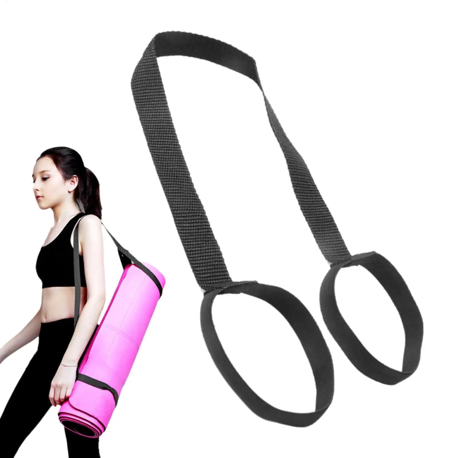 Portable Yoga Mat Strap Belts Adjustable Storage Ties Sports Sling Shoulder Carry Strap Belt Exercise Stretch Mat Carrier