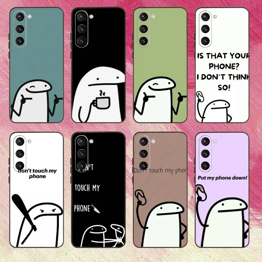 No toques mi funda de teléfono para Samsung Galaxy A73,A72,A71,A70,A53,A52,A51, otras fundas negras suaves