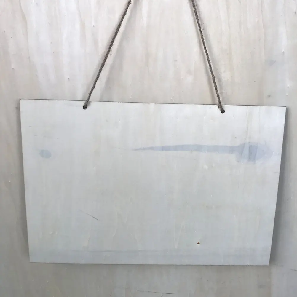 

Wooden Single-Sided Hanging Blackboard Decorative Wall Message Board for Weddings Crafts Labeling and Reminders Daily Use