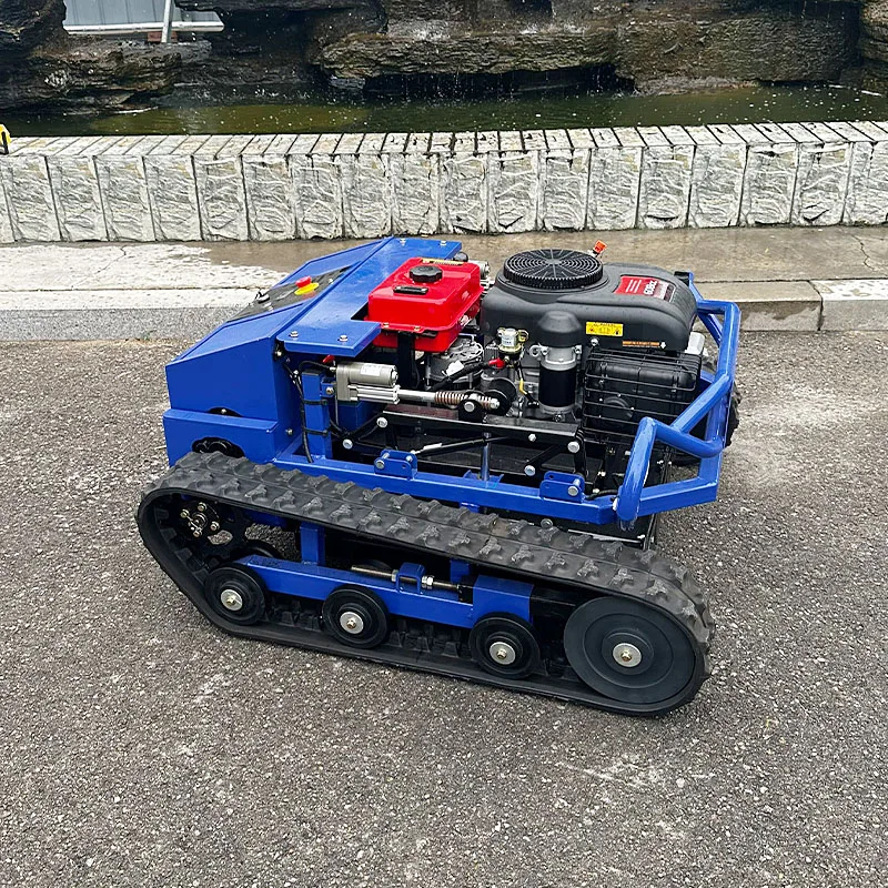 High-Quality Customizable All-Terrain AI-Powered Remote Controlled Lawnmower Robot with Engine for Garden Farms